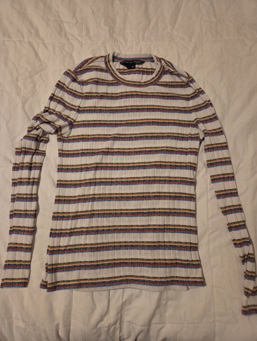 Veronica Beard Knit Long Sleeved Stripe Crewneck Size S
